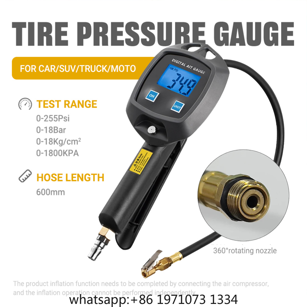 Tyre Pressure Gauge - Multi-Unit Tire Inflator Gauge 0-18Kg/cm² 0-1800KPA