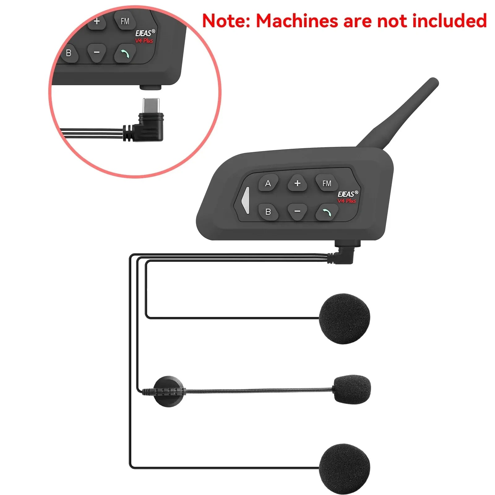 EJEAS V6 PRO /V4 PLUS Motorcyc - Intercom Headset Helmet recension och pris