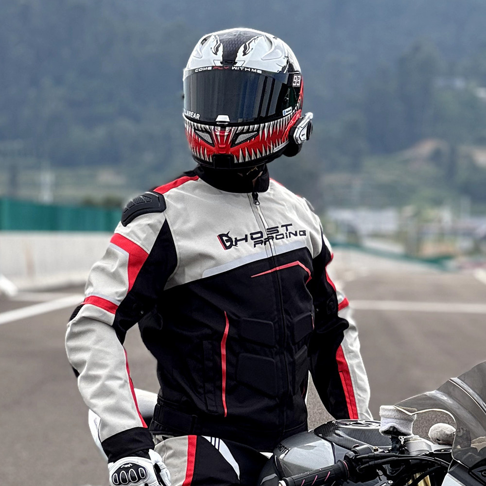 GHOST RACING Men Motorcycle Ja - Motorcycle Gear Jacket And Pants recension och pris