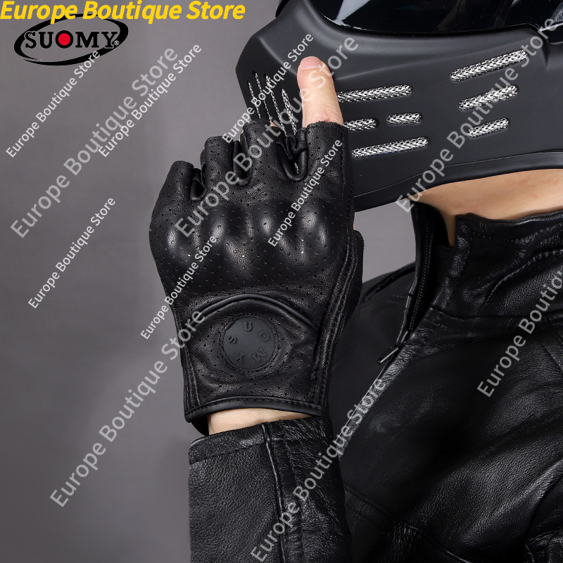 Retro Half Finger Motorcycle G - Motorcycle Gear For Summer recension och pris
