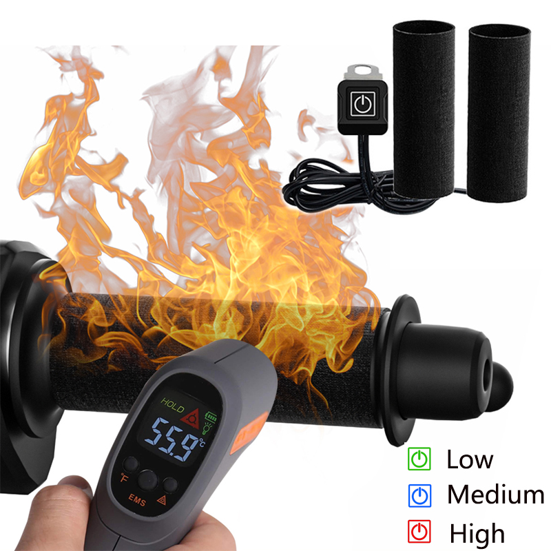 12V 3-Gear Motorcycle Heated H - Handlebar Grip Heated recension och pris