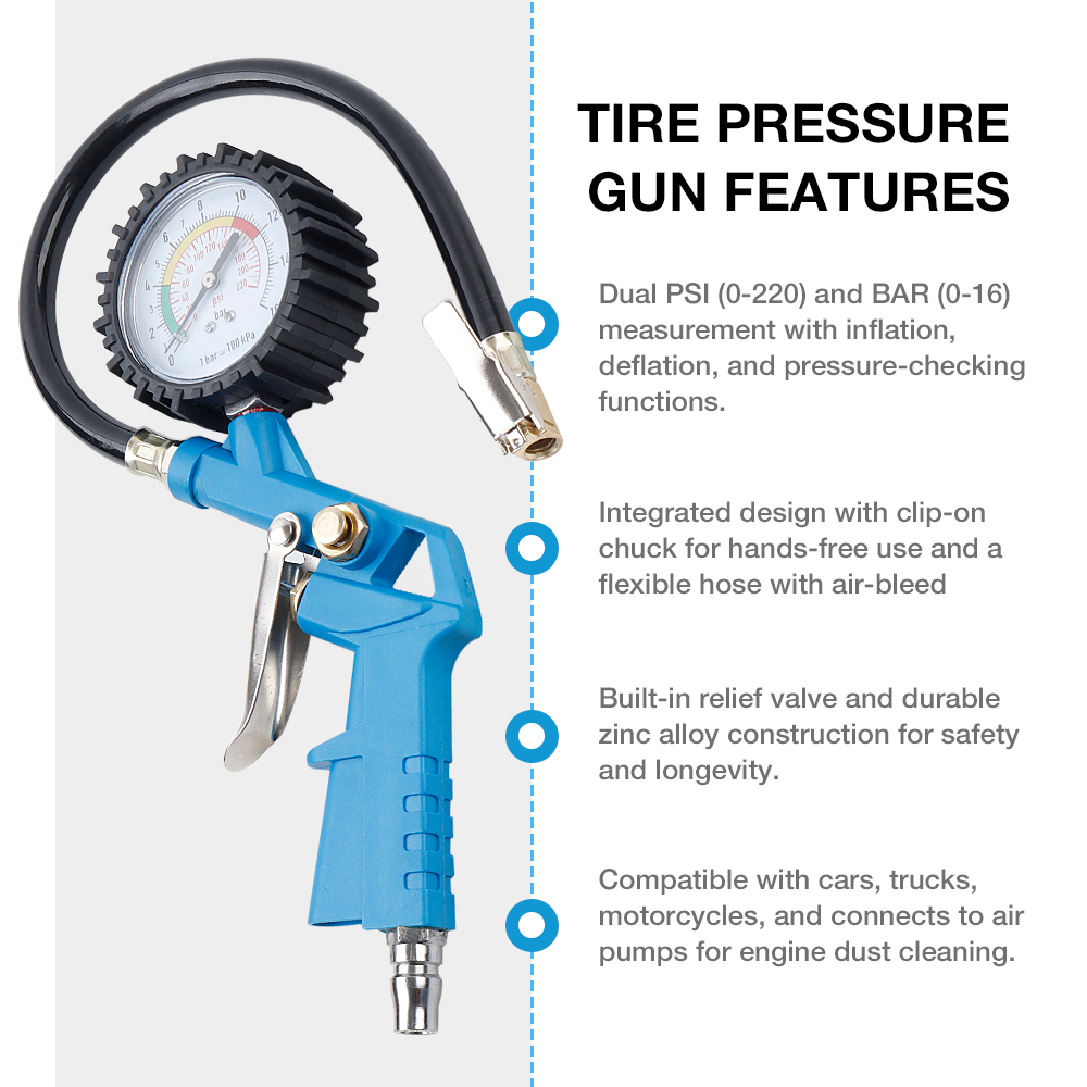 EU/JP Interface Tire Pressure  - Tyre Pressure Gauge recension och pris