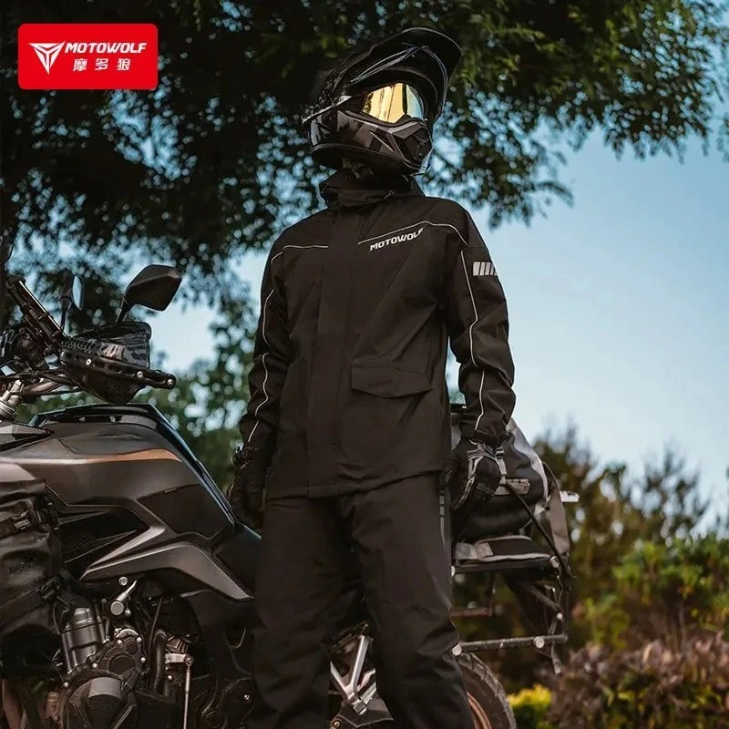 MOTOWOLF Motorcycl Riding Rain - Motorcycle Rain Suit recension och pris