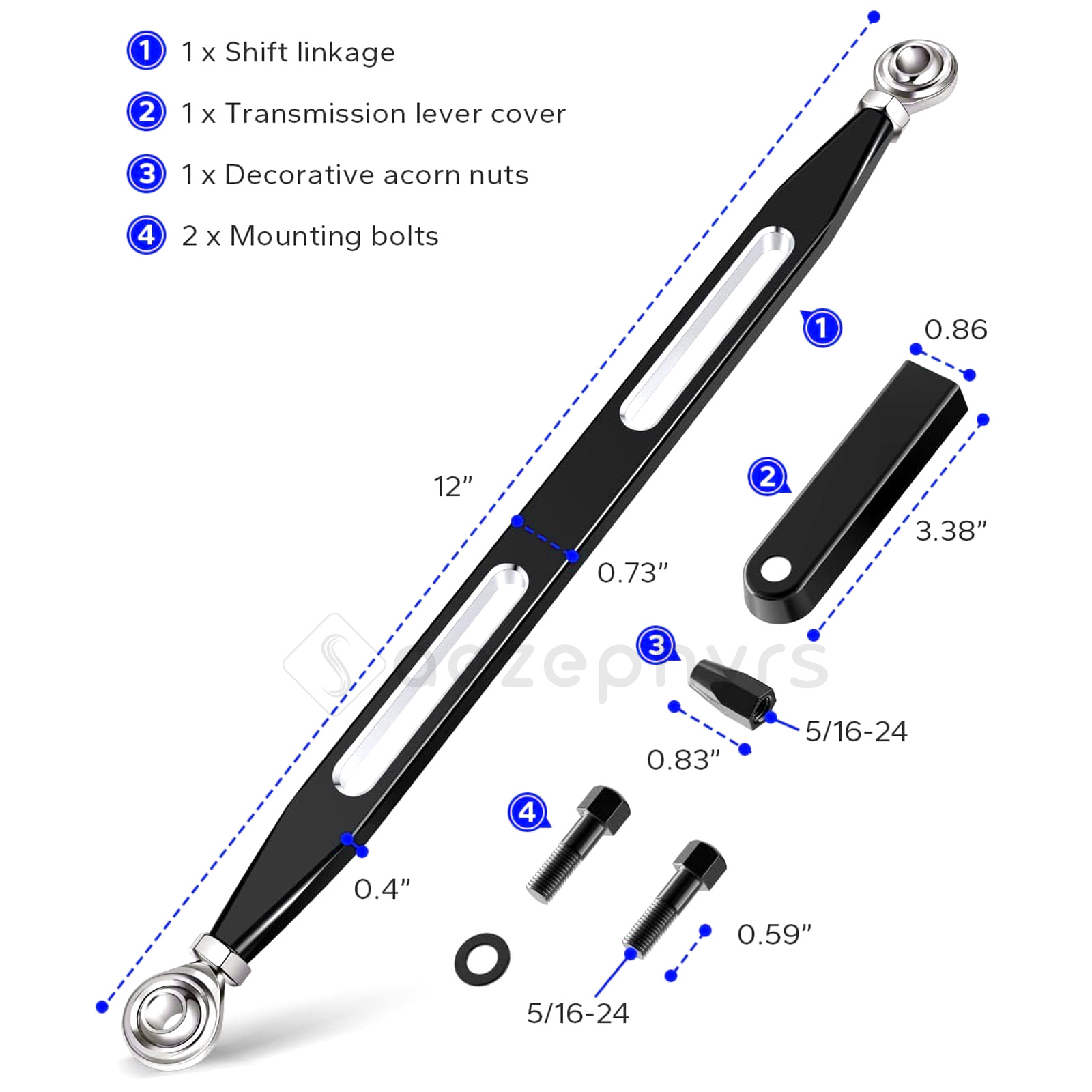 Motorcycle 330mm Aluminum Gear - Quality Motorcycle Gear recension och pris