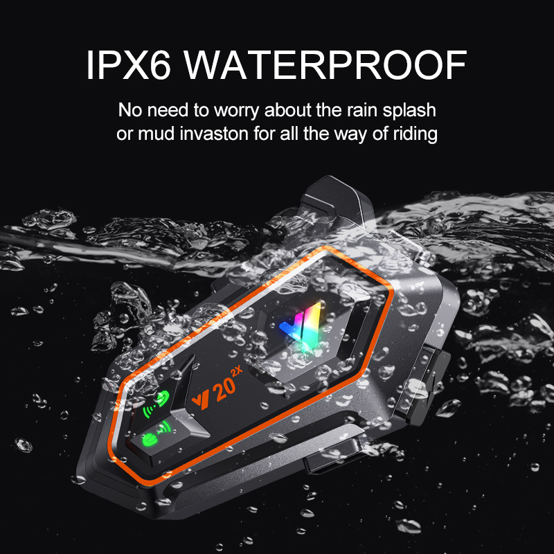 Y20 2X Motorcycle Helmet Inter - Intercom Headset Helmet recension och pris