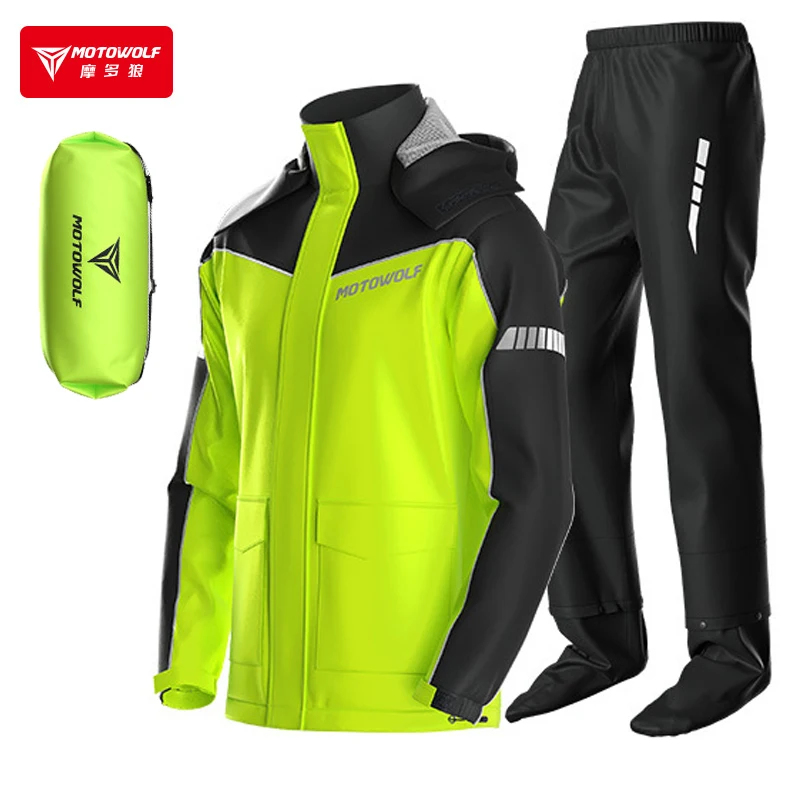 MOTOWOLF Motorcycle Raincoat A - Motorcycle Rain Suit recension och pris
