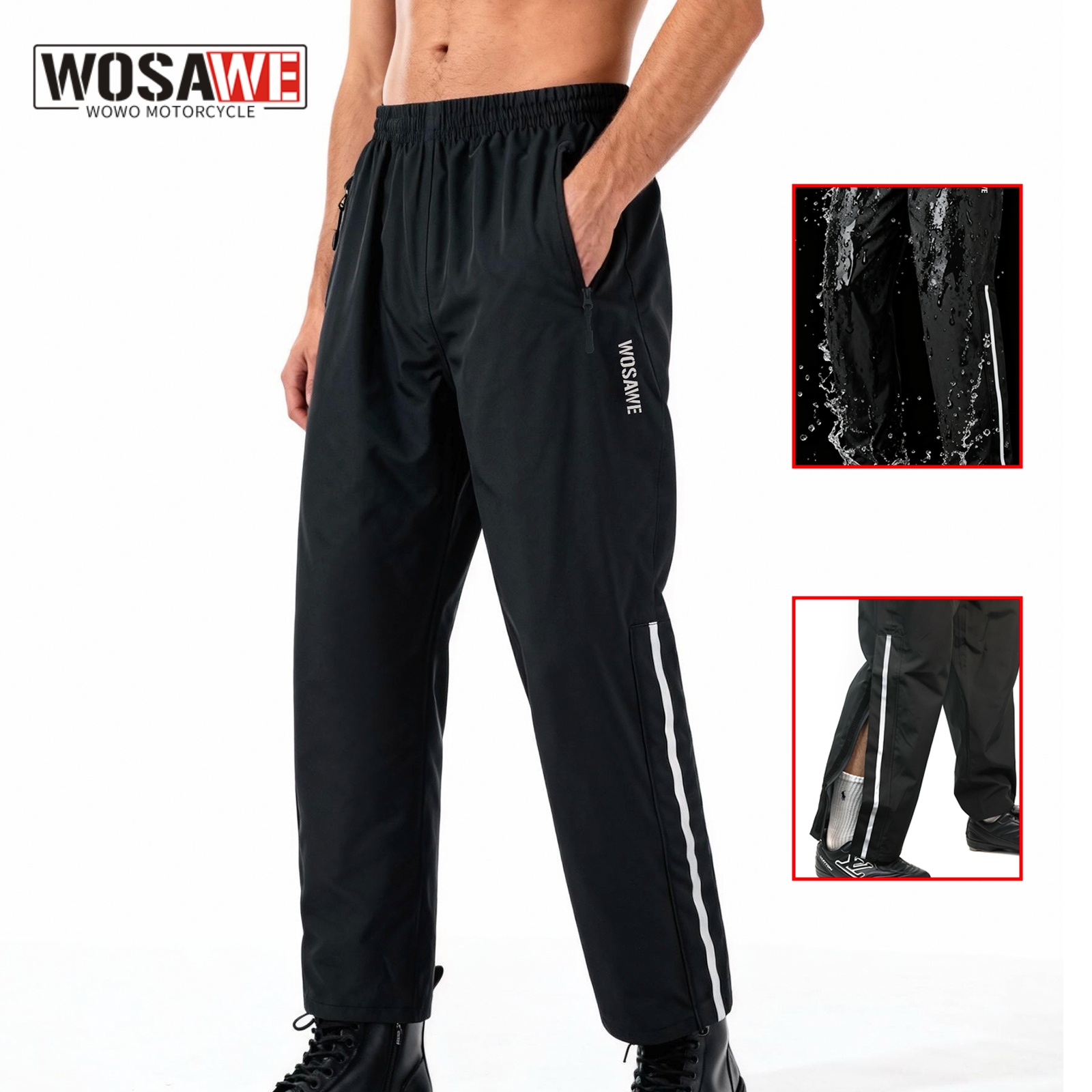 WOSAWE Motorcycle Motorbike Ra - Motorcycle Rain Suit recension och pris
