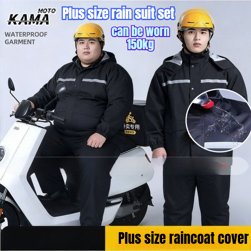 9XL Fat Man Reflective Waterpr - Motorcycle Rain Suit recension och pris