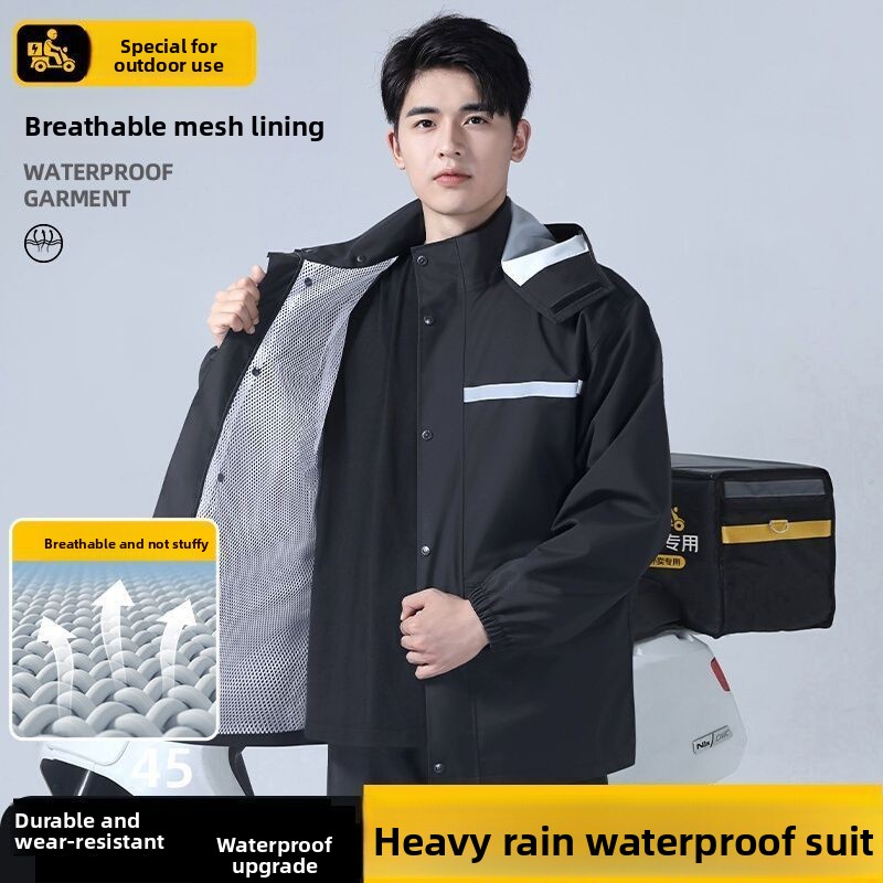 9XL Fat Man Reflective Waterpr - Motorcycle Rain Suit recension och pris