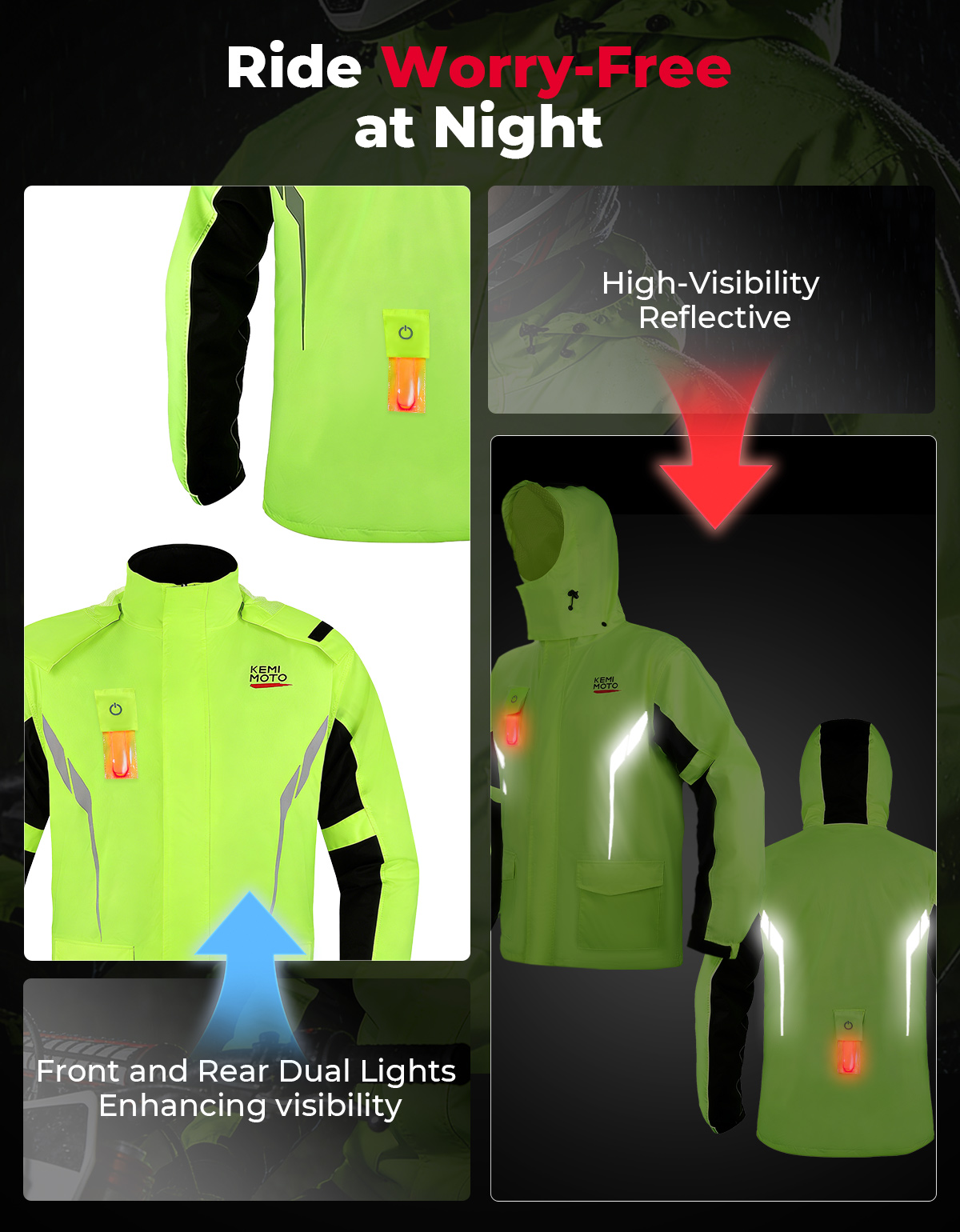 KEMIMOTO Unisex Waterproof Rai - Motorcycle Gear Jacket And Pants recension och pris