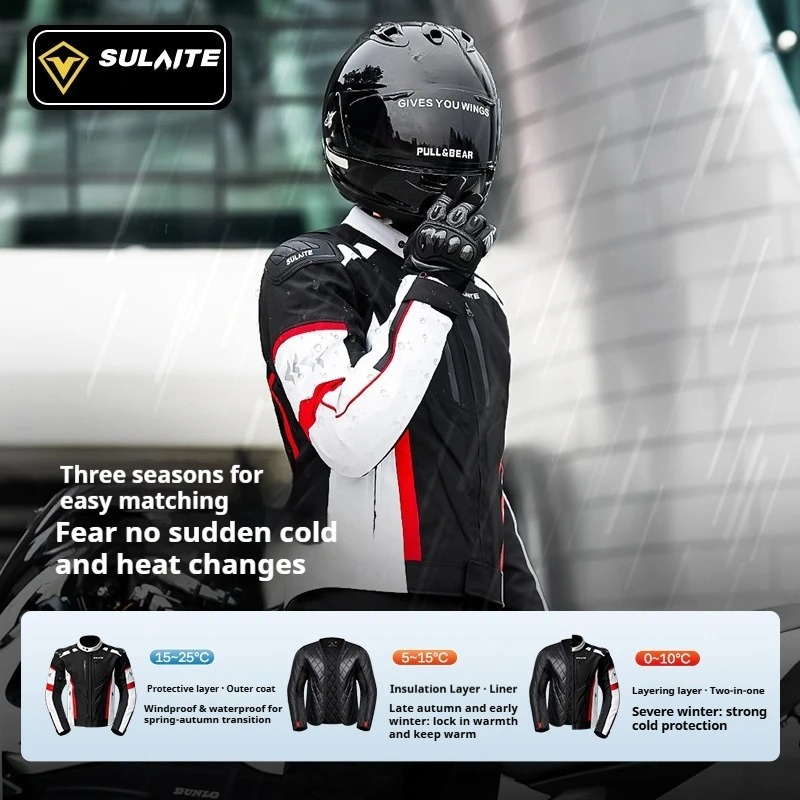SULAITE Winter Motorcycle Ridi - Motorcycle Gear Jacket And Pants recension och pris