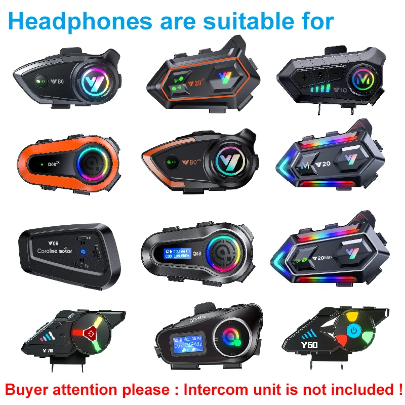 Headset Suitable For Y10/Y10-2 - Intercom Headset Helmet recension och pris