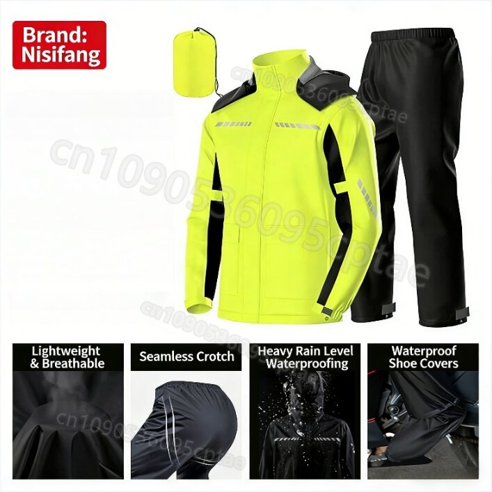 Waterproof Split Motorcycle Ra - Motorcycle Rain Suit recension och pris