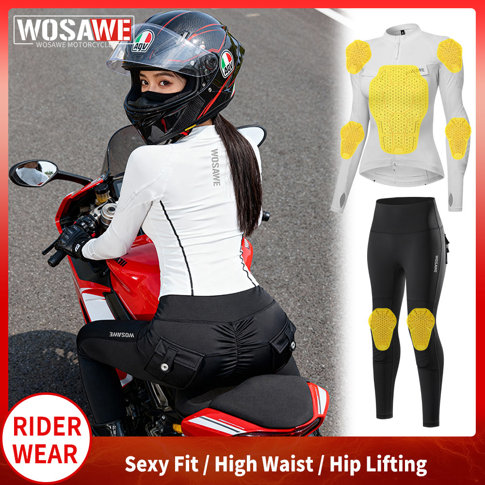 WOSAWE Women Motorcycle Jacket - Motorcycle Gear Jacket And Pants recension och pris