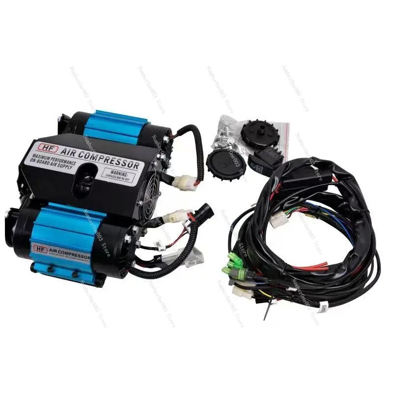 Double Cylinder Air Pump HF Pu - Tyre Pressure Gauge recension och pris